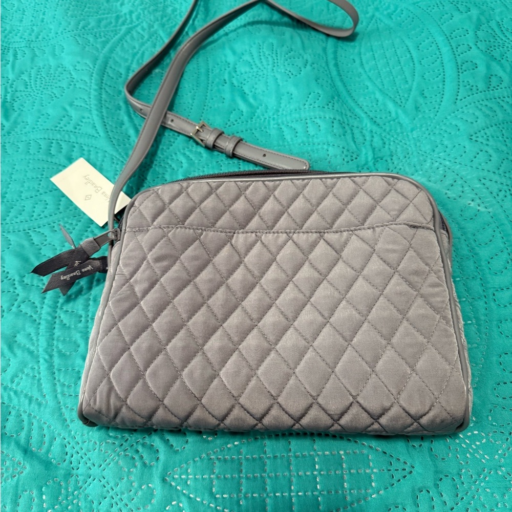 Vera Bradley Gray Quilted Crossbody Bag